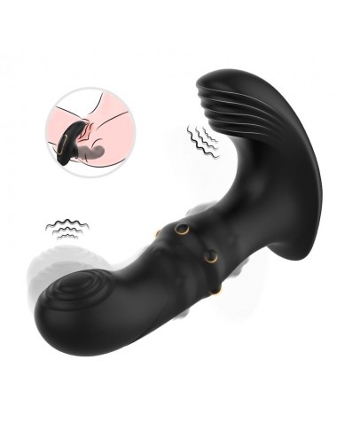 Masajeador Prostatico Vibracion Thrusting y Estimulador de Clitoris