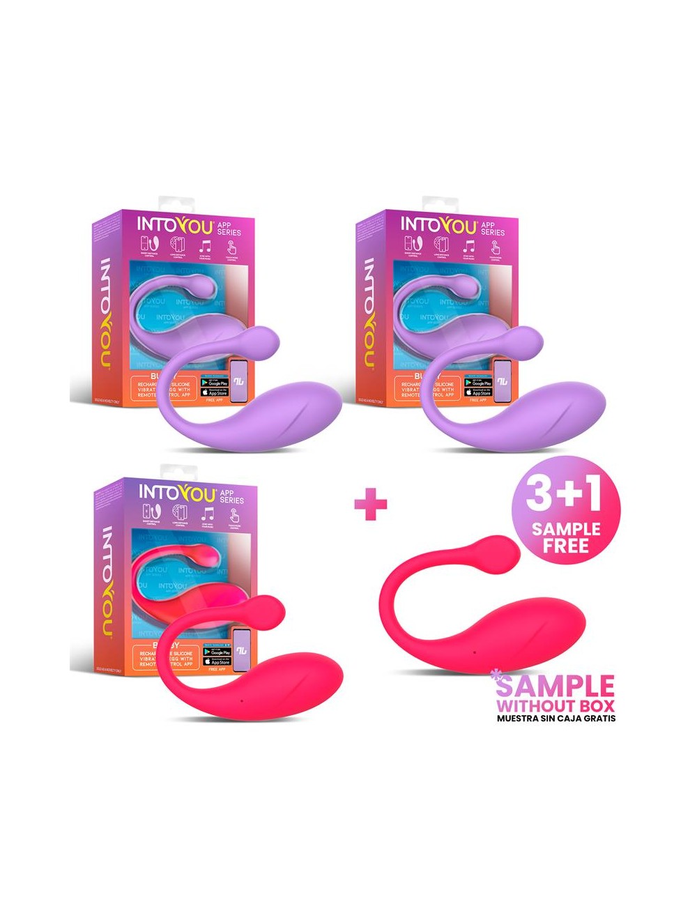 Pack 31 Bulby Huevo Vibrador con APP