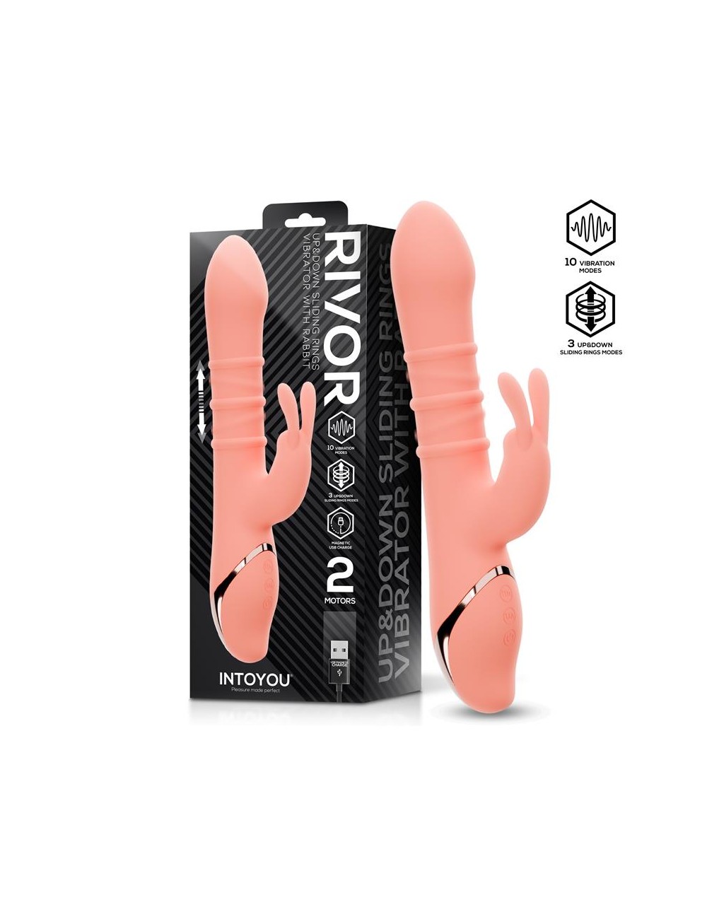 Rivor Vibrador con Anillos Deslizantes