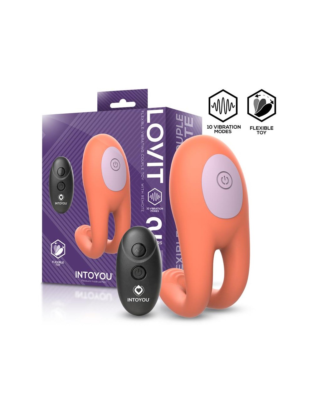 Lovit Vibrador de Pareja Flexible con Control Remote