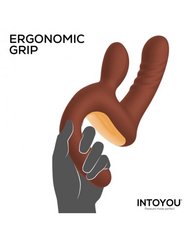 Mocca Vibrador con Thrusting y Mango Ergonomico USB