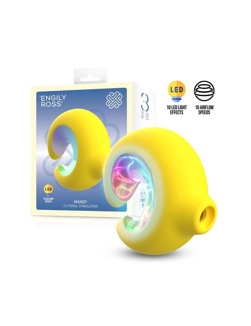 Mandy Succionador de Clitoris con Luz Led