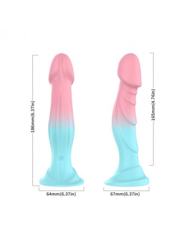 Dildo Bicolor con Vibracion