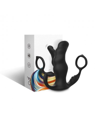 Masajeador Prostatica y Plug Anal 2 en 1 con Vibracion