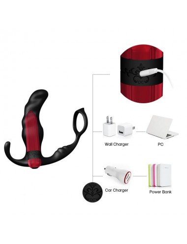 Masajeador Prostatica y Plug Anal 2 en 1 con Vibracion