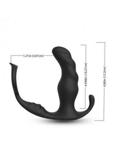 Masajeador Prostatica y Plug Anal 2 en 1 con Vibracion