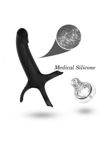 Dildo para Penetracion Doble con Vibracion