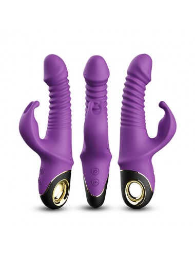 Vibrador con Thrusting y Oscilacion 360º Purpura