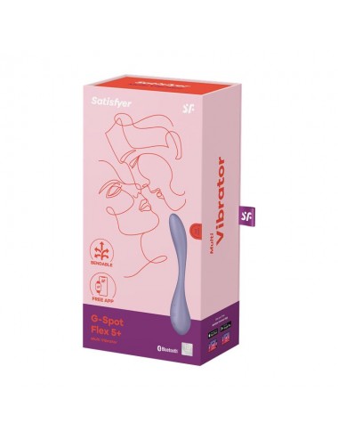 G Spot Flex 5 Multi Vibrador con Satisfyer Connect APP Lilac