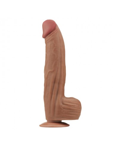 Dildo Dual Density Piel Deslizante Retractil 12