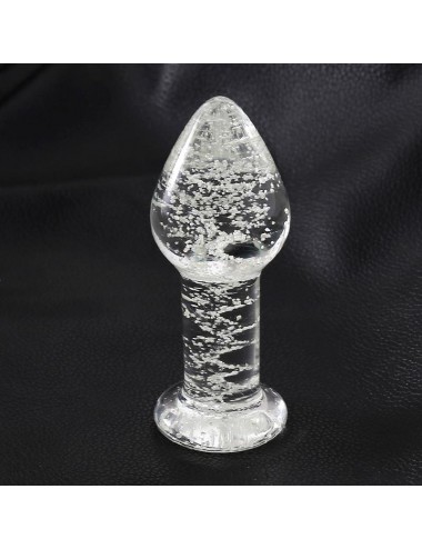 Plug Anal de Cristal que Brilla en la Oscuridad