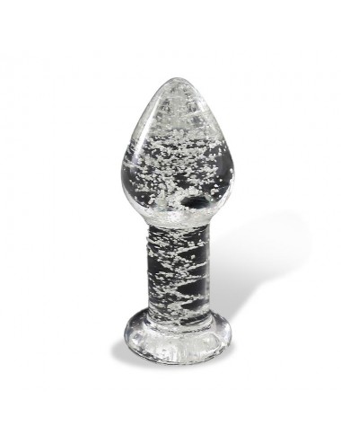Plug Anal de Cristal que Brilla en la Oscuridad