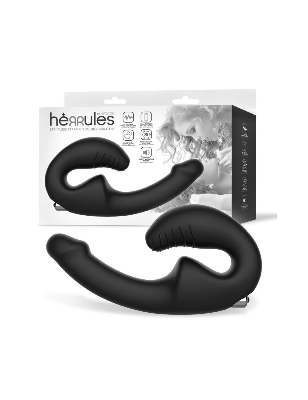 Strap on Vibrador Doble sin Arnes