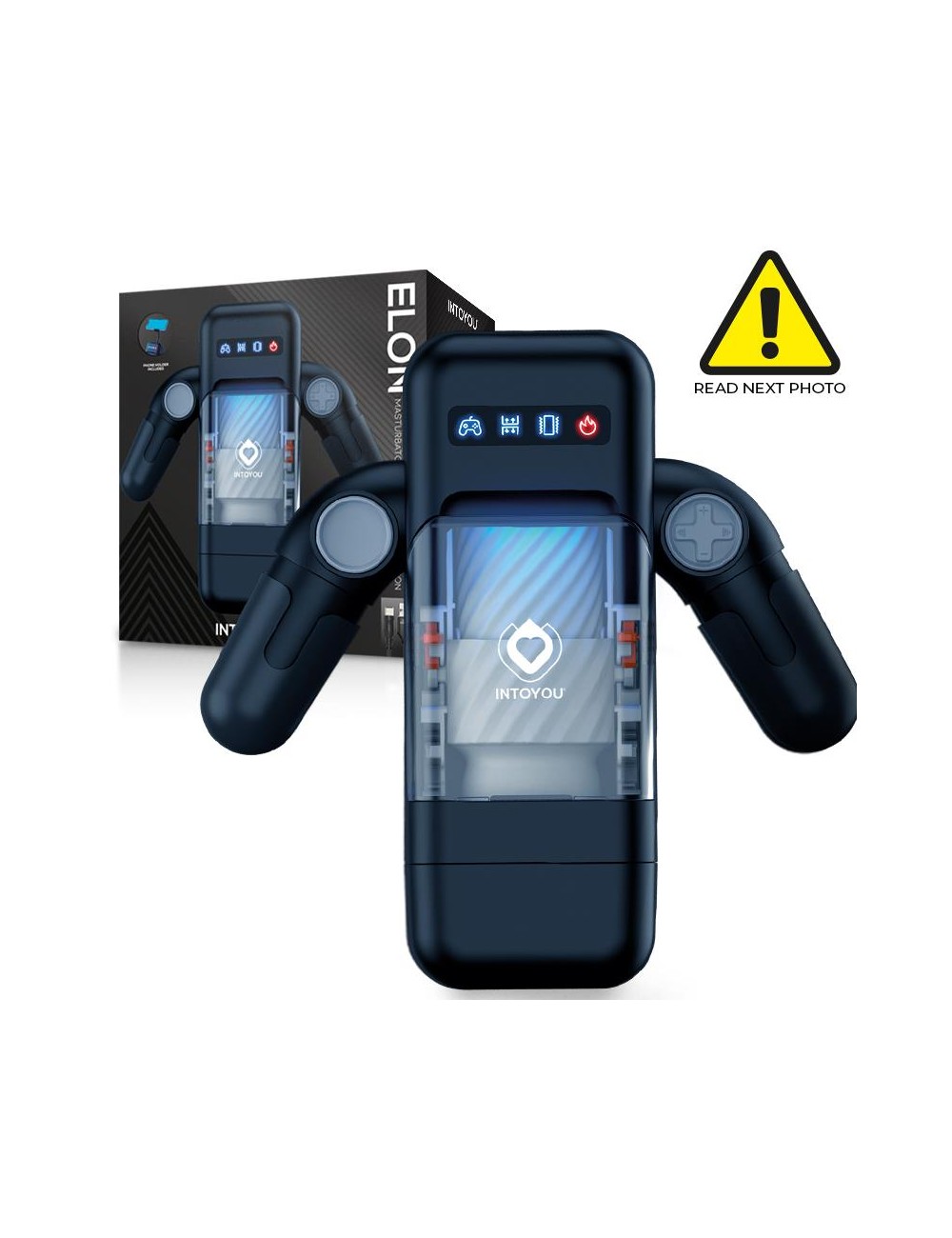 Elon Masturbador Inteligente Funcion Up and Down Calor Vibracion y Soporte Movil