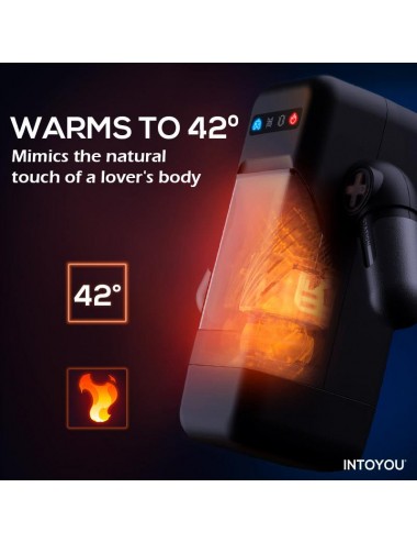 Elon Masturbador Inteligente Funcion Up and Down Calor Vibracion y Soporte Movil