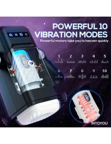 Elon Masturbador Inteligente Funcion Up and Down Calor Vibracion y Soporte Movil