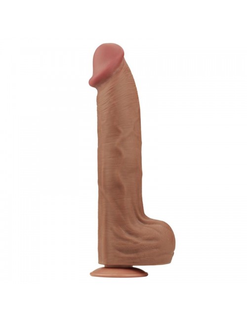 Dildo Dual Density Piel Deslizante Retractil 14