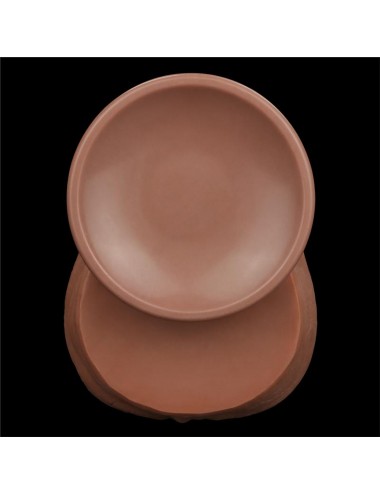 Dildo Dual Density Piel Deslizante Retractil 14