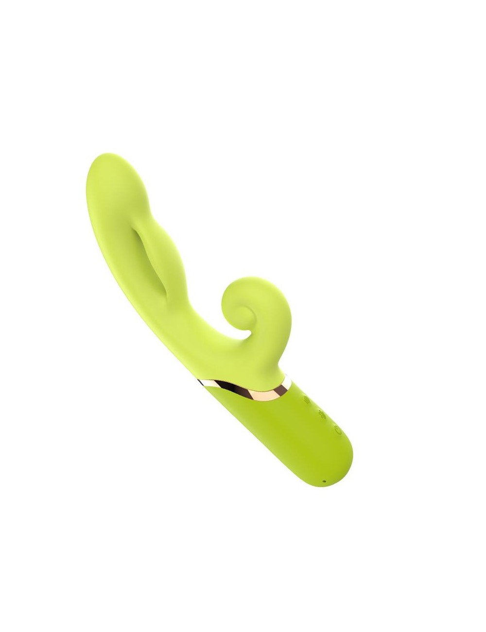 Vibrador con Funcion de Inflado Verde