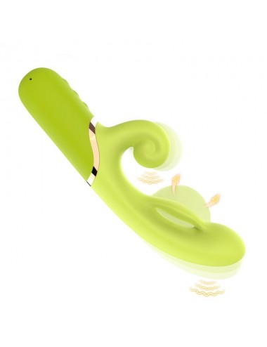 Vibrador con Funcion de Inflado Verde