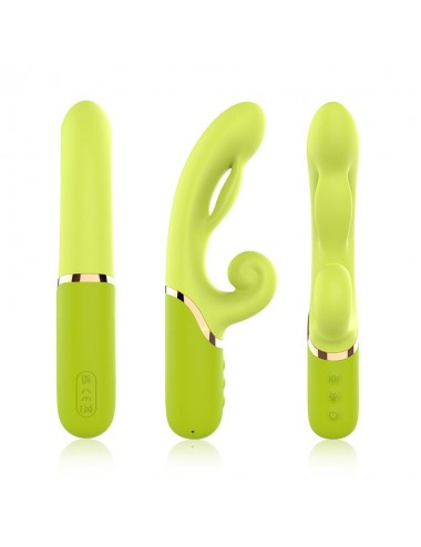Vibrador con Funcion de Inflado Verde