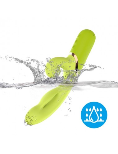 Vibrador con Funcion de Inflado Verde