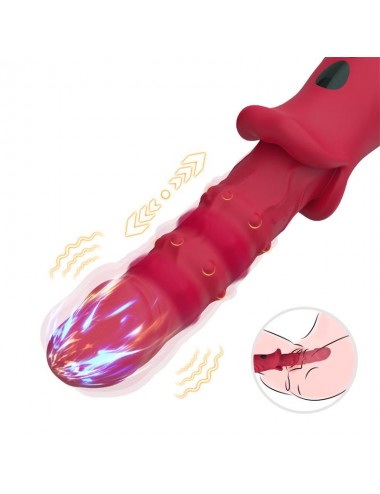 Vibrador con Calor y Movimiento Vertical con Pantalla Digital