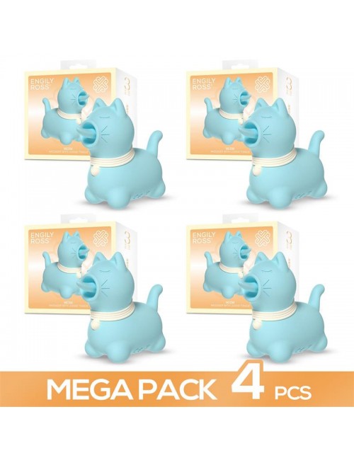 Pack de 4 Meow Masajeador con Lengua Licking