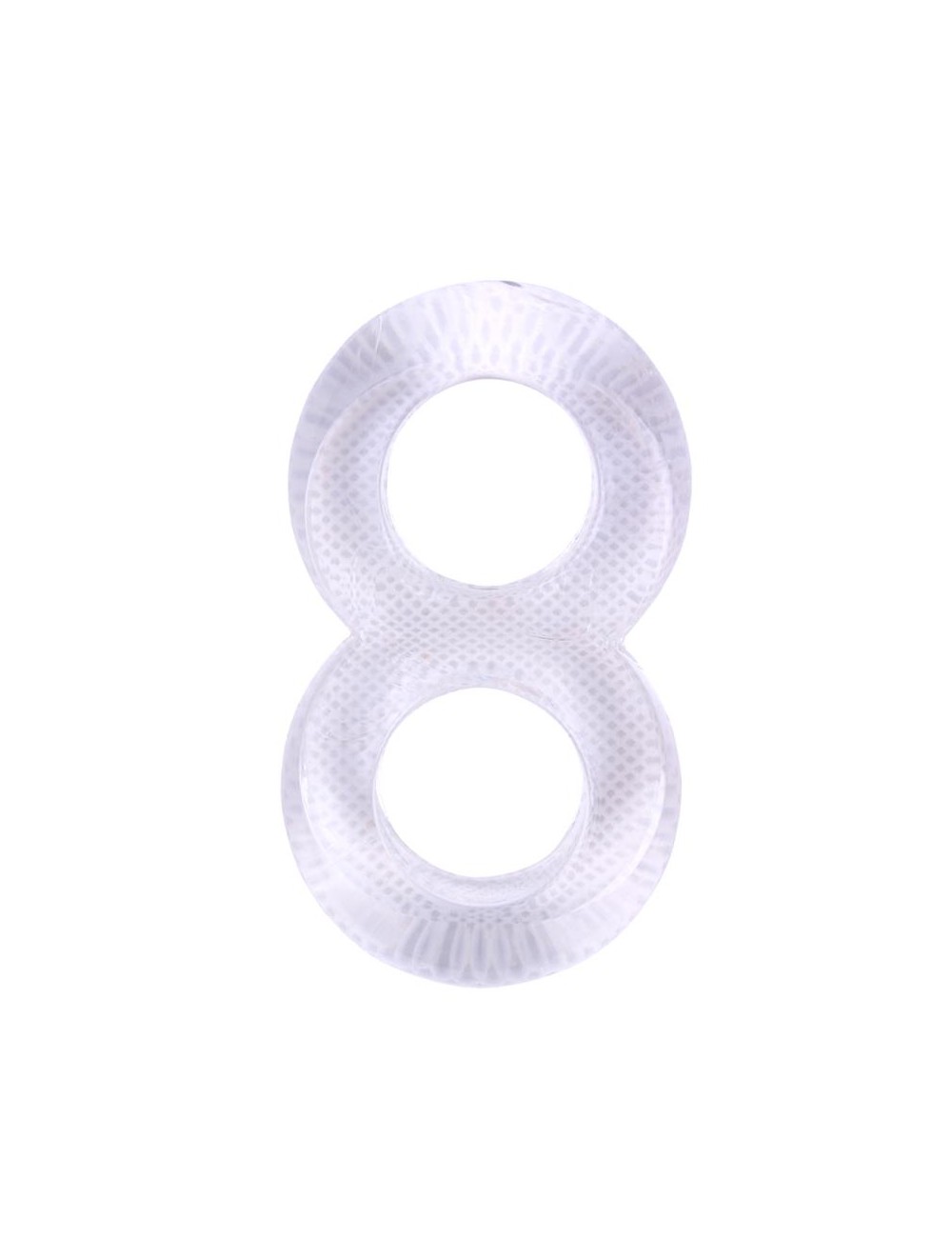 Anillo para el Pene Doble Duo Cock 8 Transparente