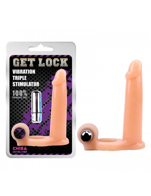 Funda para el Pene con Vibracion 155 cm Natural