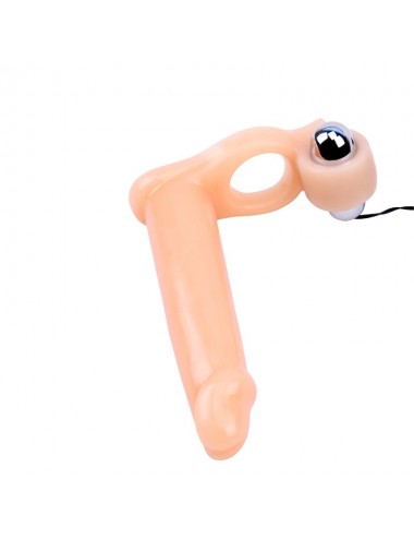 Funda para el Pene con Vibracion 155 cm Natural