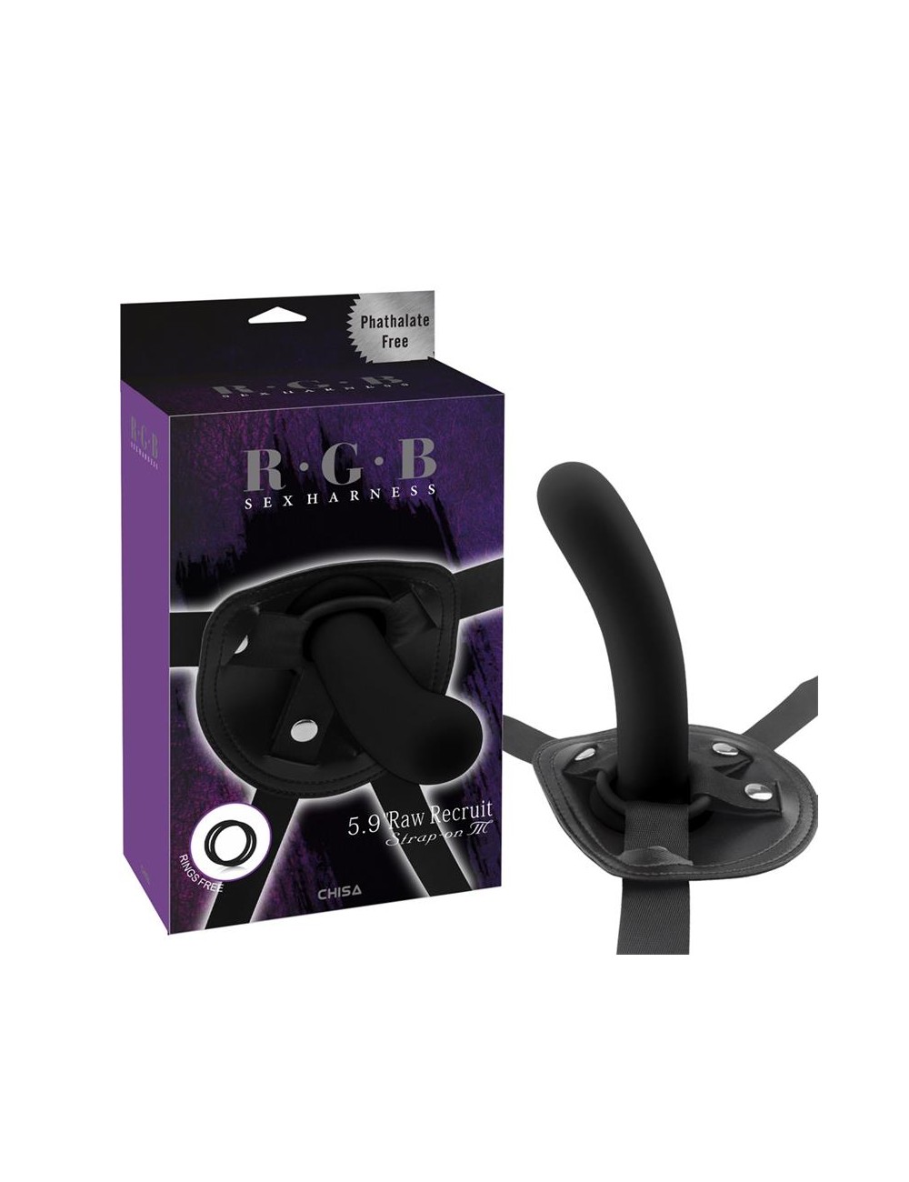 Arnes con Dildo Raw Recruit Talla M Negro
