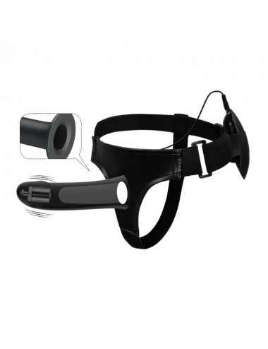 Arnes con Dildo Hueco con Vibracion Vito