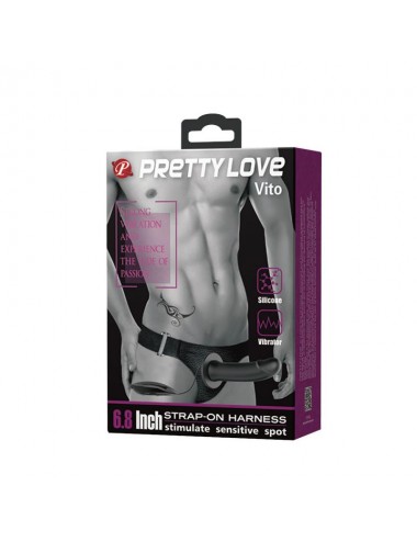 Arnes con Dildo Hueco con Vibracion Vito