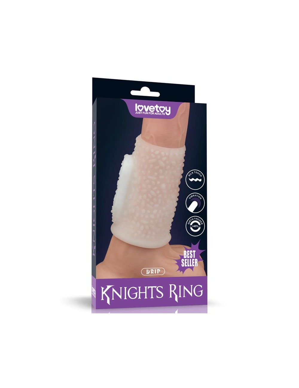 Funda para el Pene con Vibracion Drip Knights