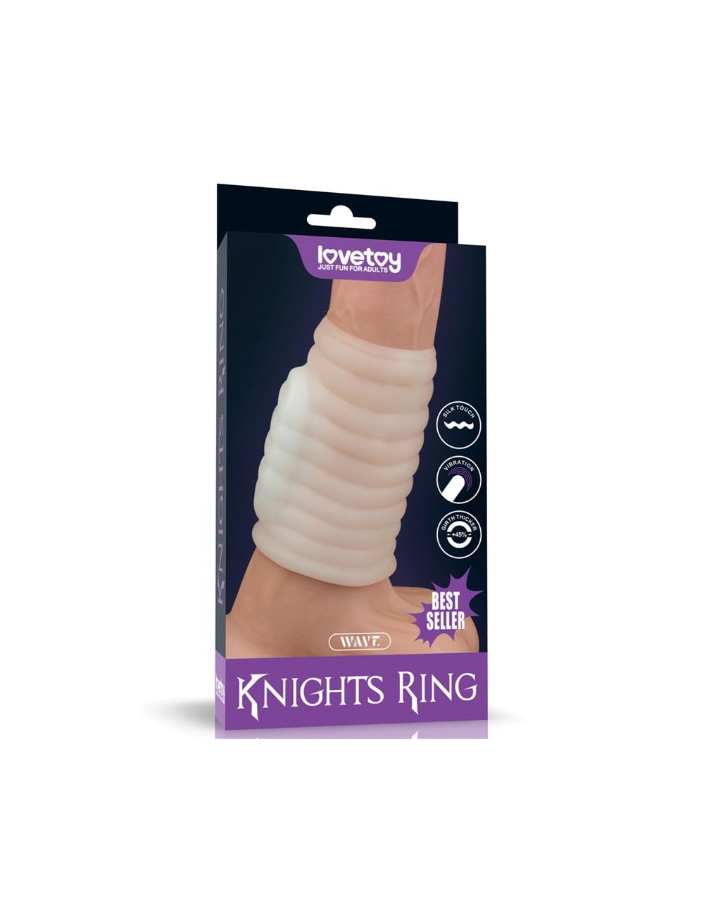 Funda para el Pene con Vibracion Wave Knights