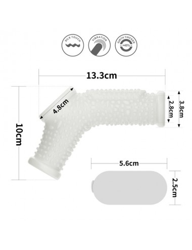 Funda el Pene y Testiculos con Vibracion Drip Knights