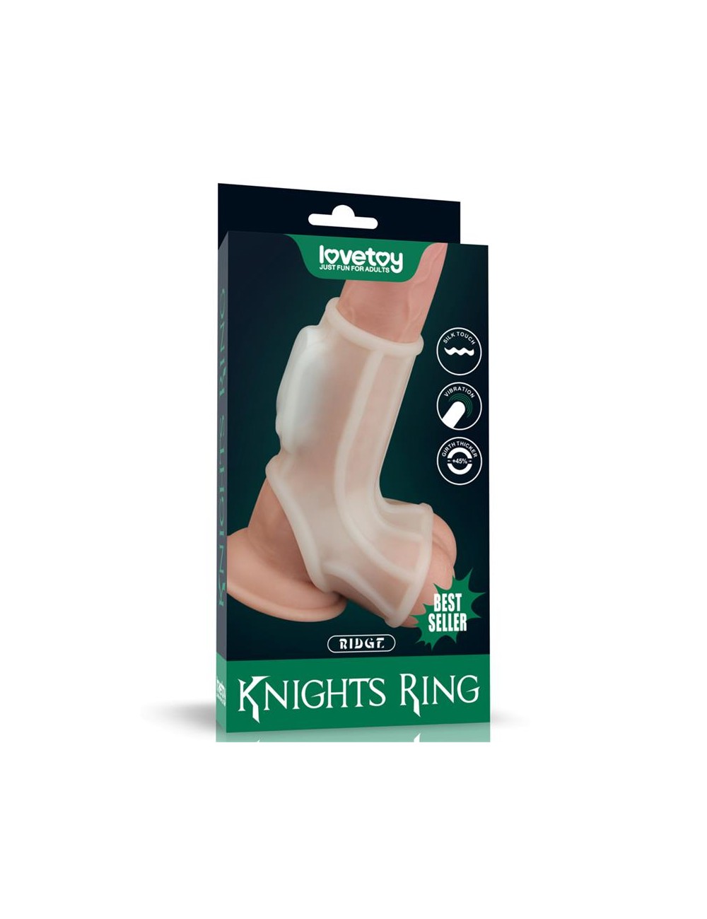 Funda el pene y testiculos con vibracion Ridge Knights