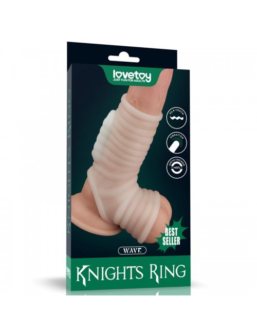 Funda el pene y testiculos con vibracion Wave Knights