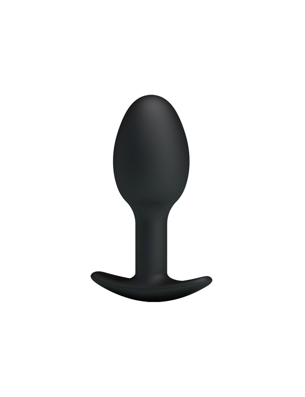 Plug Anal Silicona Negro con Bola