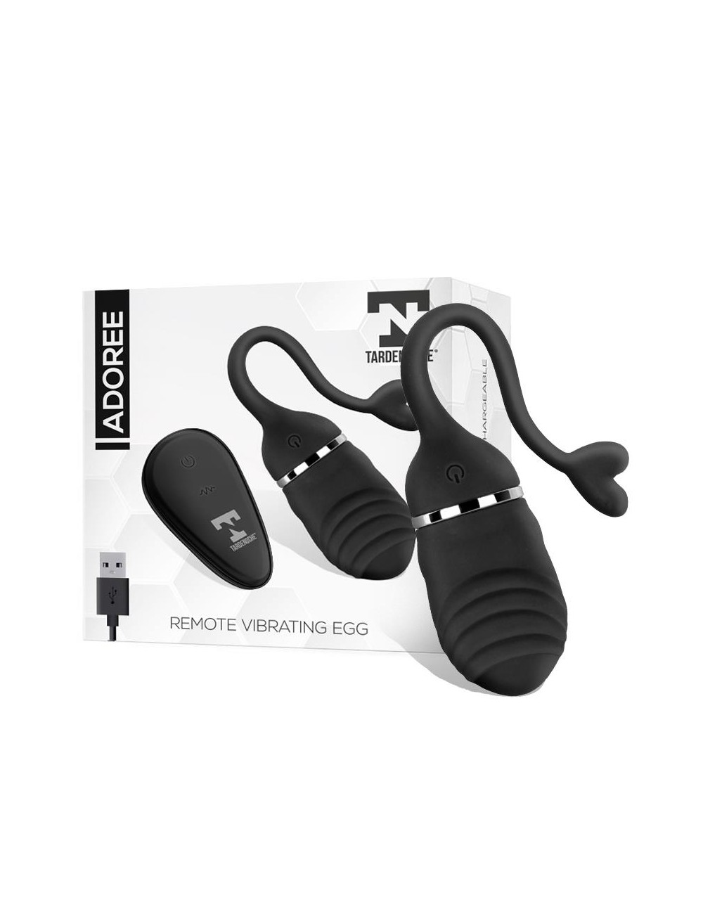 Adoree Huevo Vibrador USB Control Remoto USB Silicona