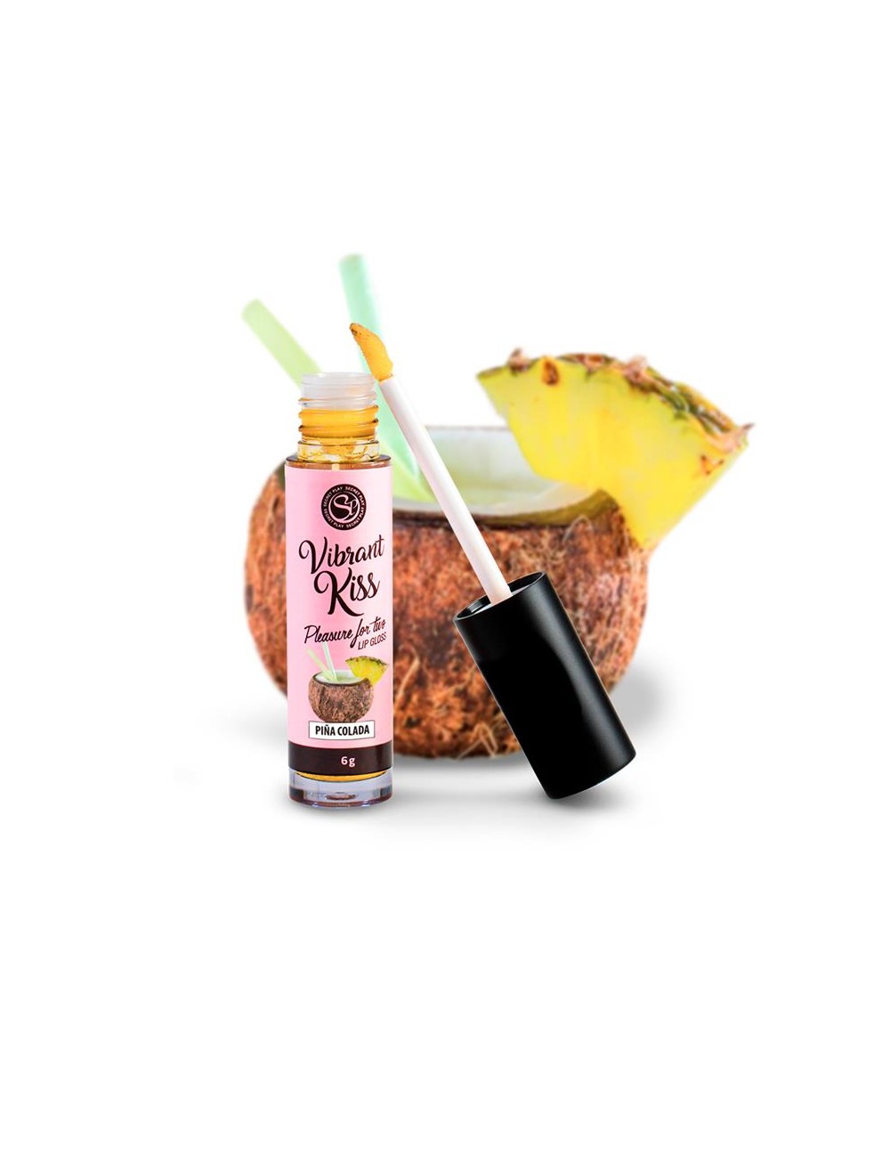 Lip Gloss Vibrant Kiss Sabor Pina Colada