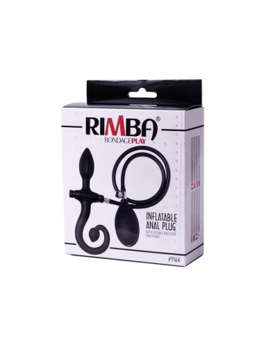 Plug Anal Inflable con Bomba Negro