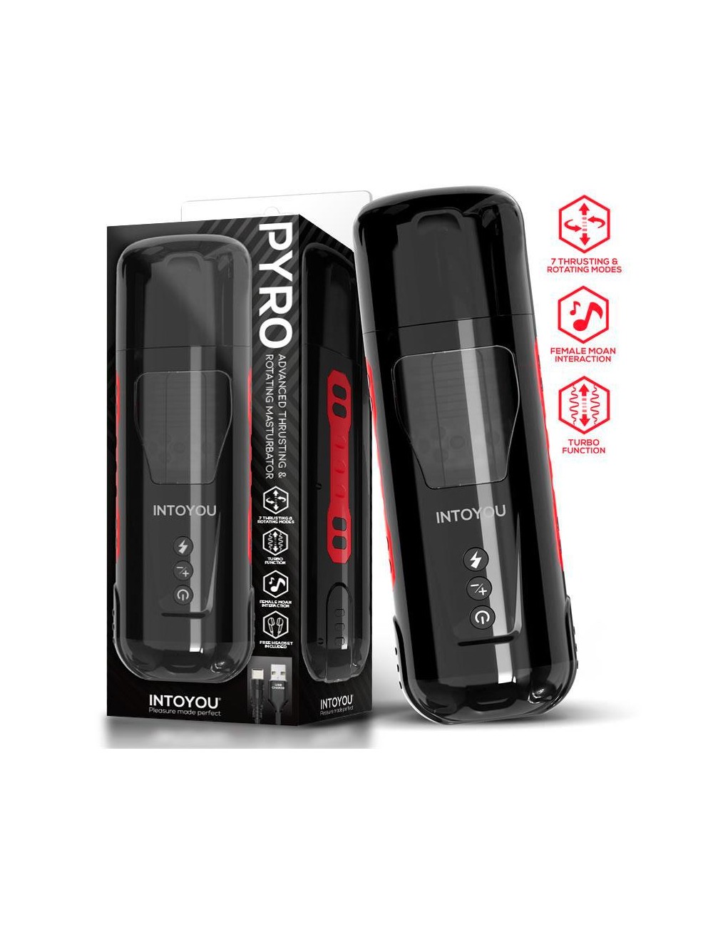 Pyro Masturbador Advanced con Thrusting Rotacion y Gemidos