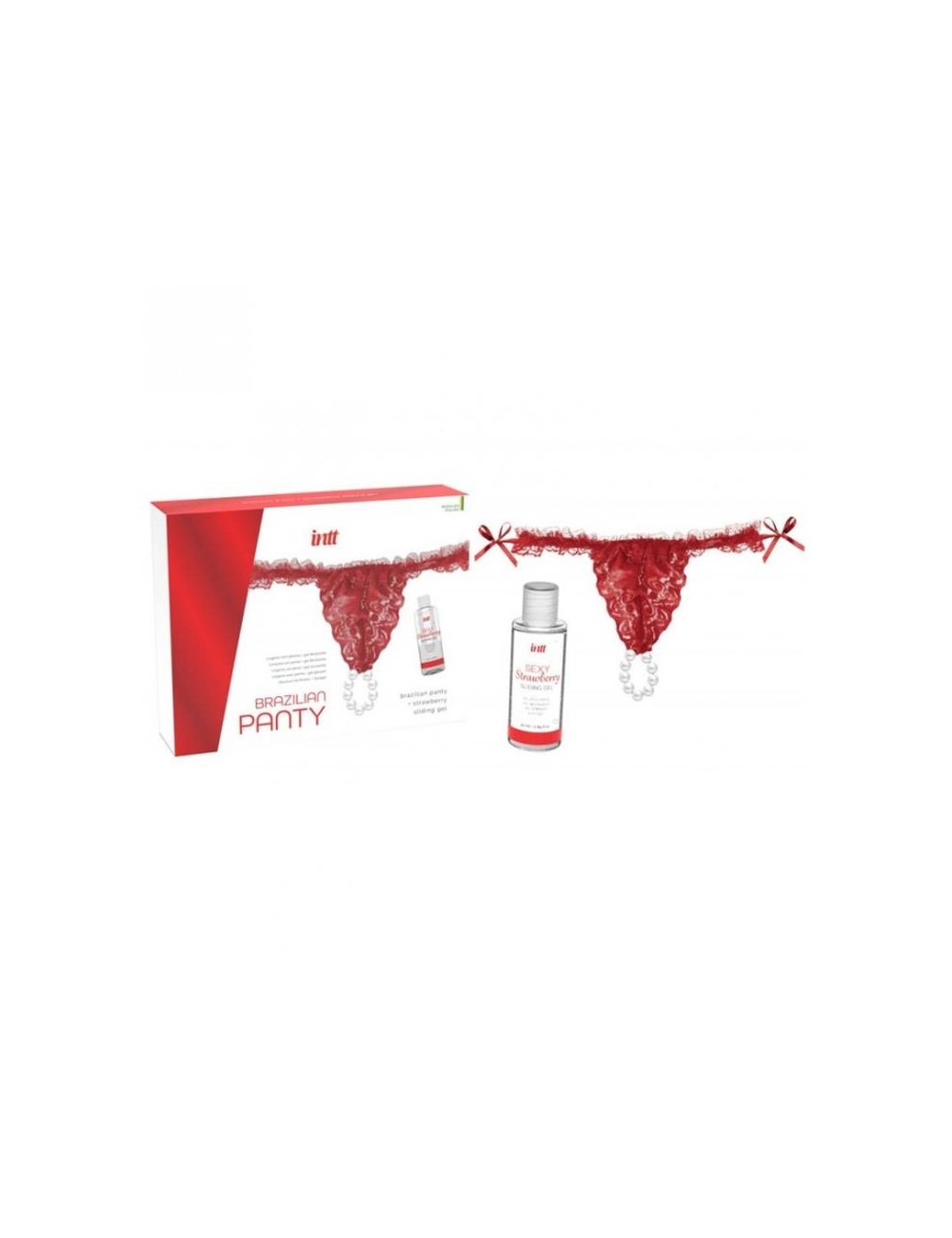 Braguita Brasilena con Gel Deslizante Base Agua de Fresa 50 ml
