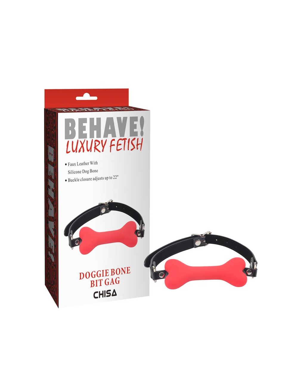 Mordaza Hueso Doggle Bone Bit Rojo