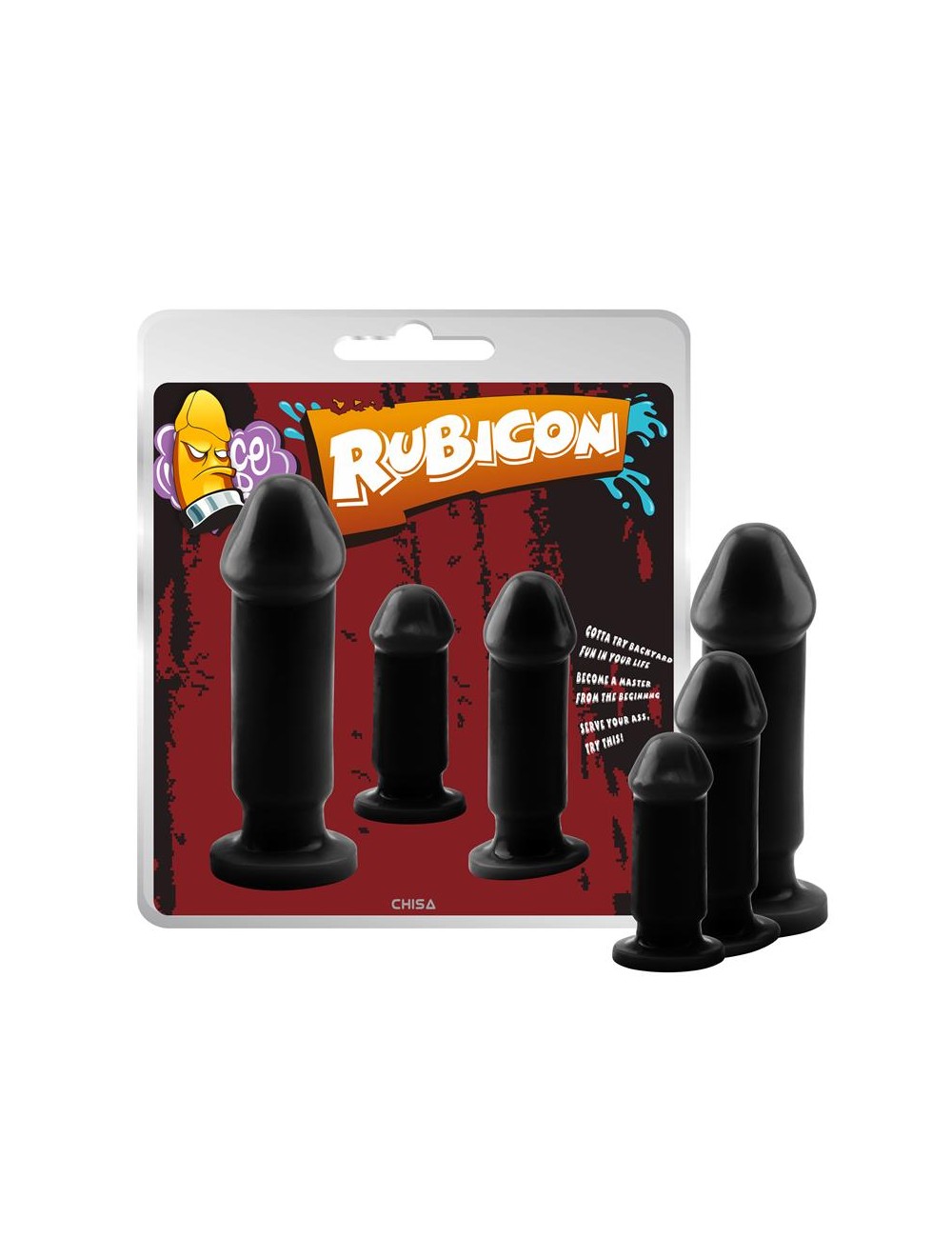 Kit 3 Plug Anal Evil Dark