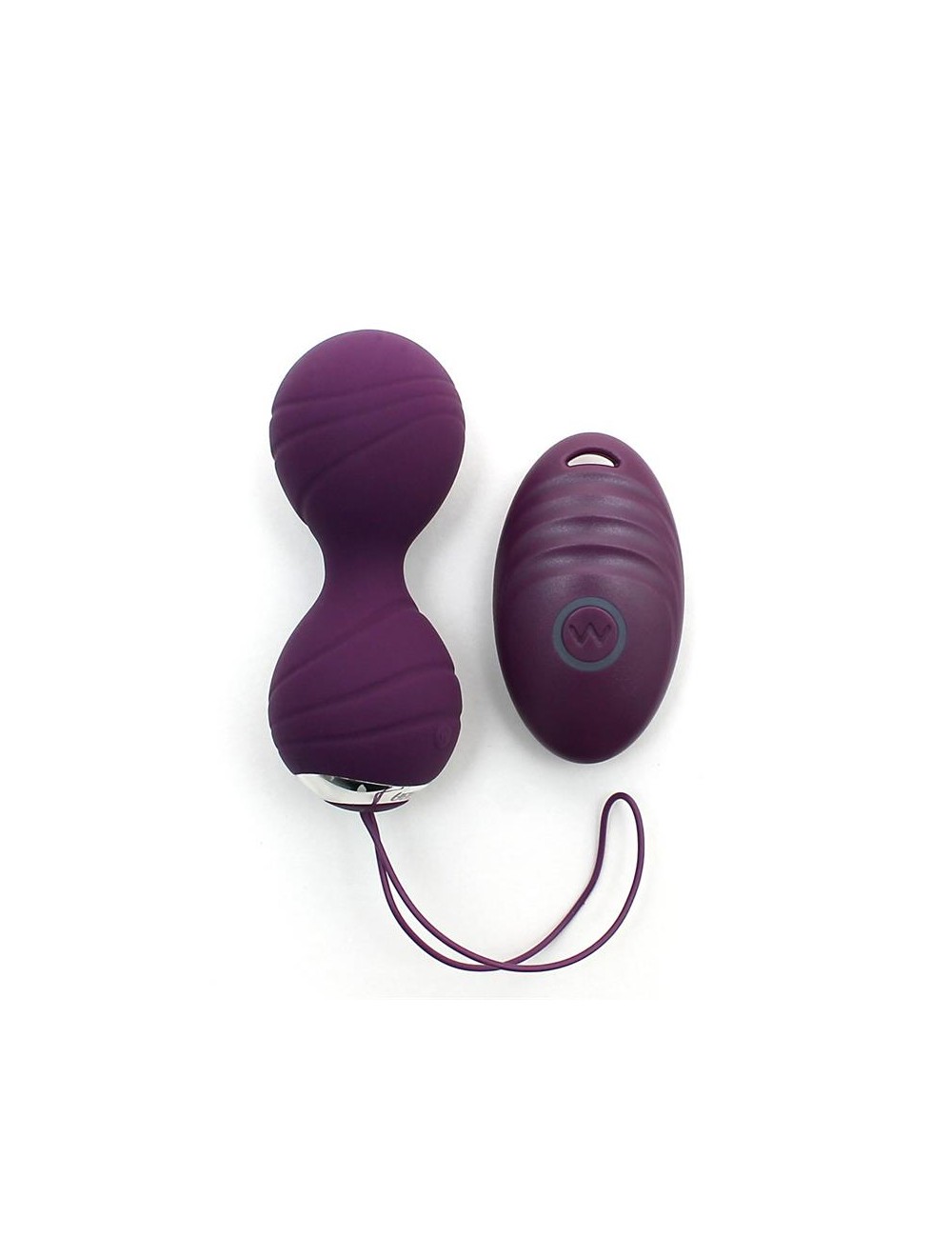 Bolas Kegel con Vibracion con Control Remorto Cannes Purpura