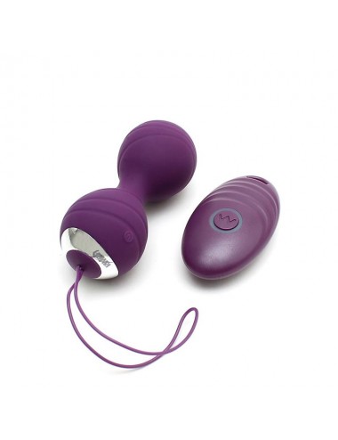 Bolas Kegel con Vibracion con Control Remorto Cannes Purpura