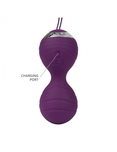 Bolas Kegel con Vibracion con Control Remorto Cannes Purpura